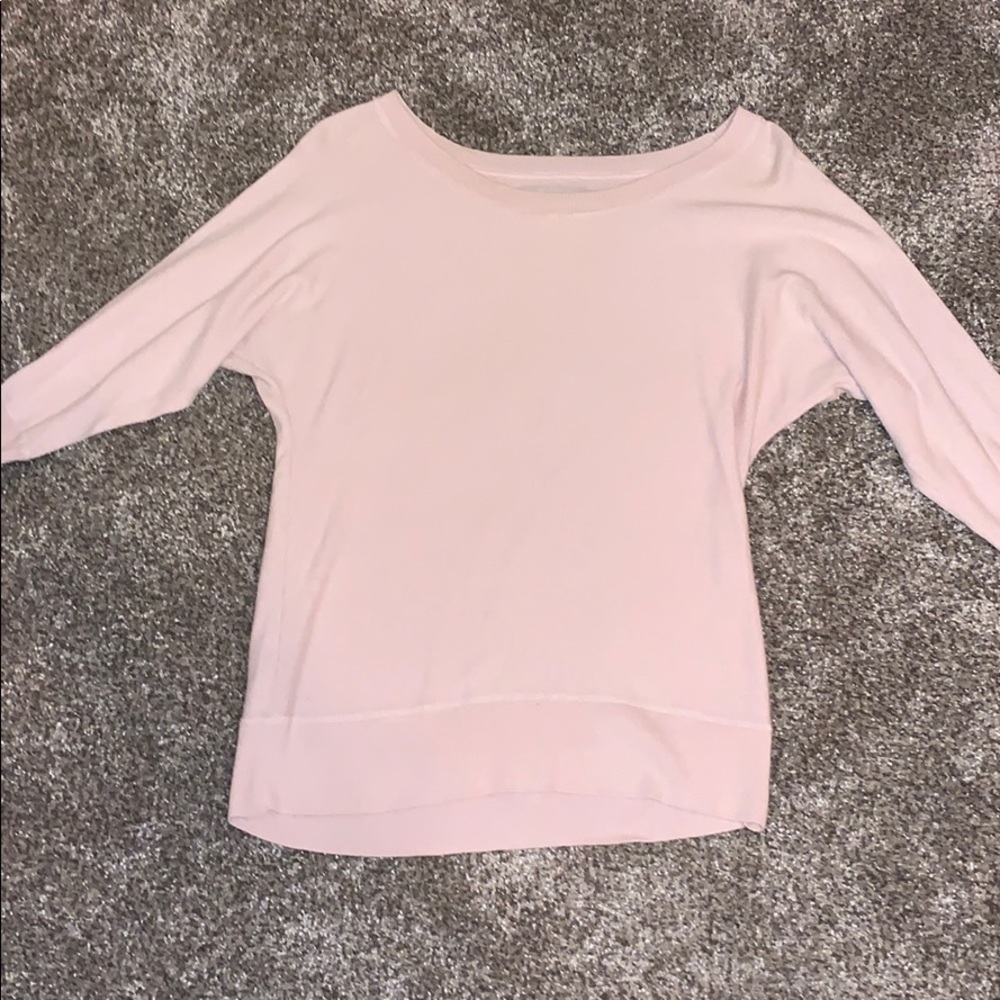 light pink loft sweater